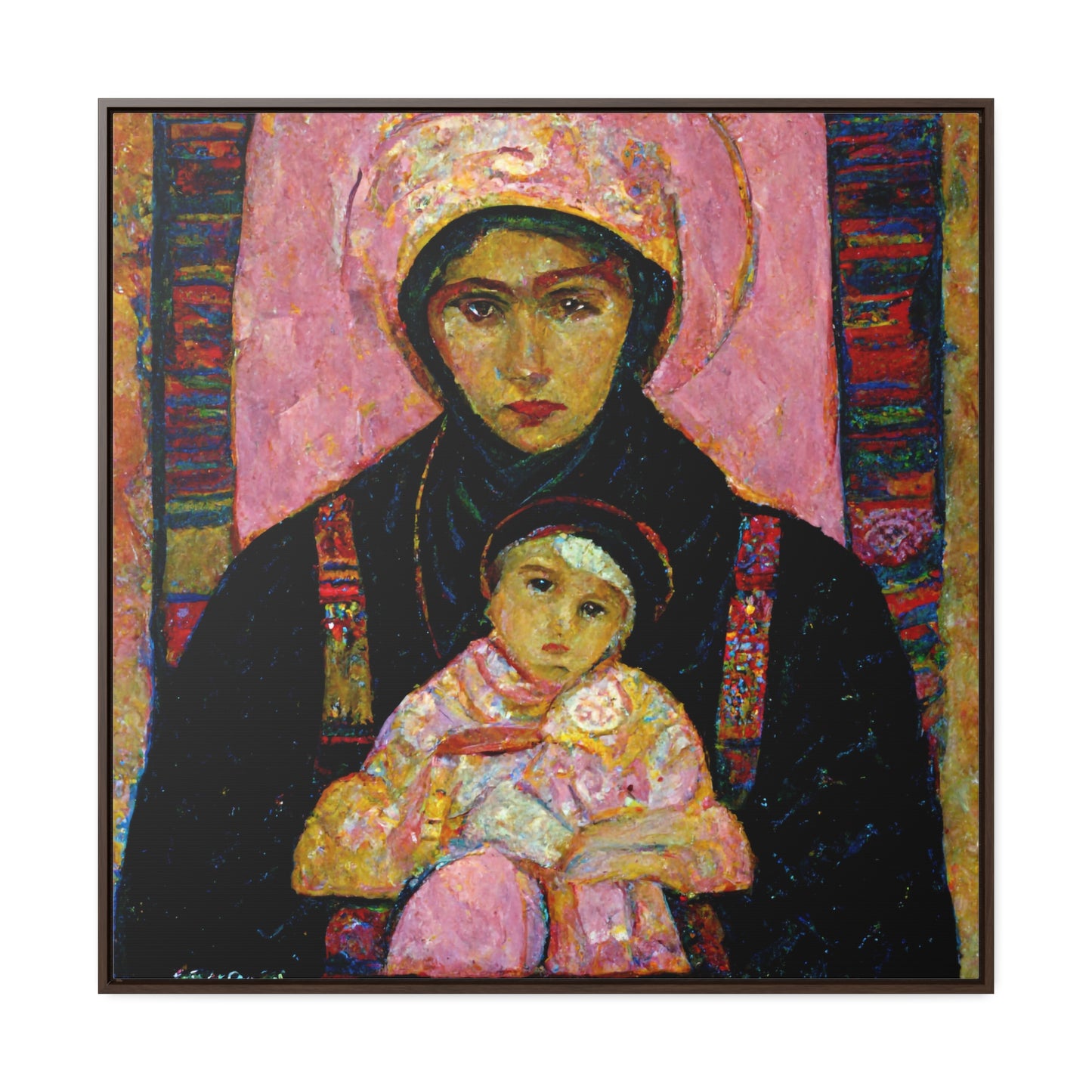 Mary and the Child 6, Valentinii, Gallery Canvas Wraps, Square Frame