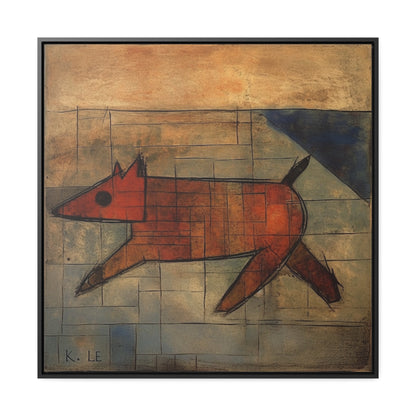 V Dog 12, Gallery Canvas Wraps, Square Frame