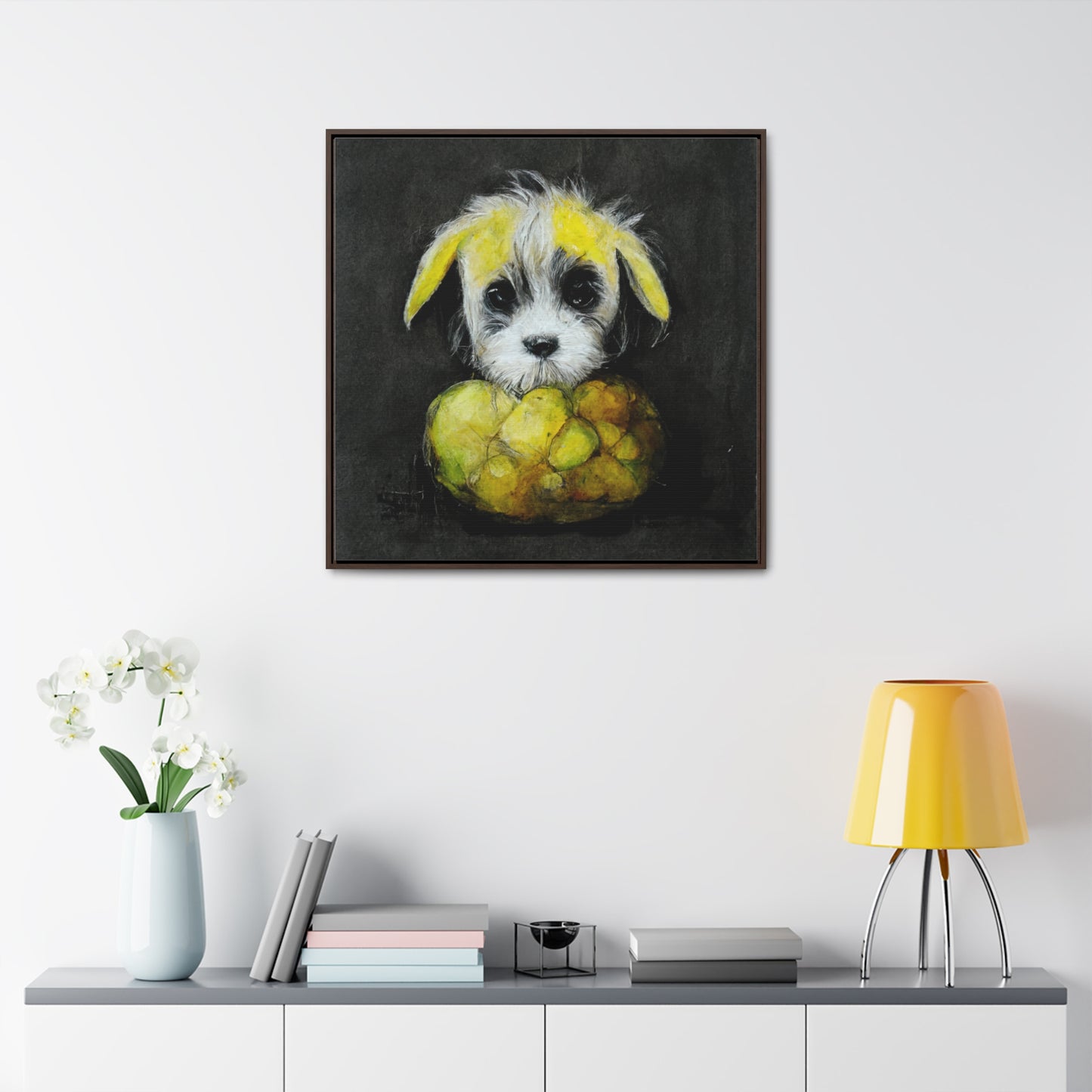 Dogs and Puppies 7, Valentinii, Gallery Canvas Wraps, Square Frame