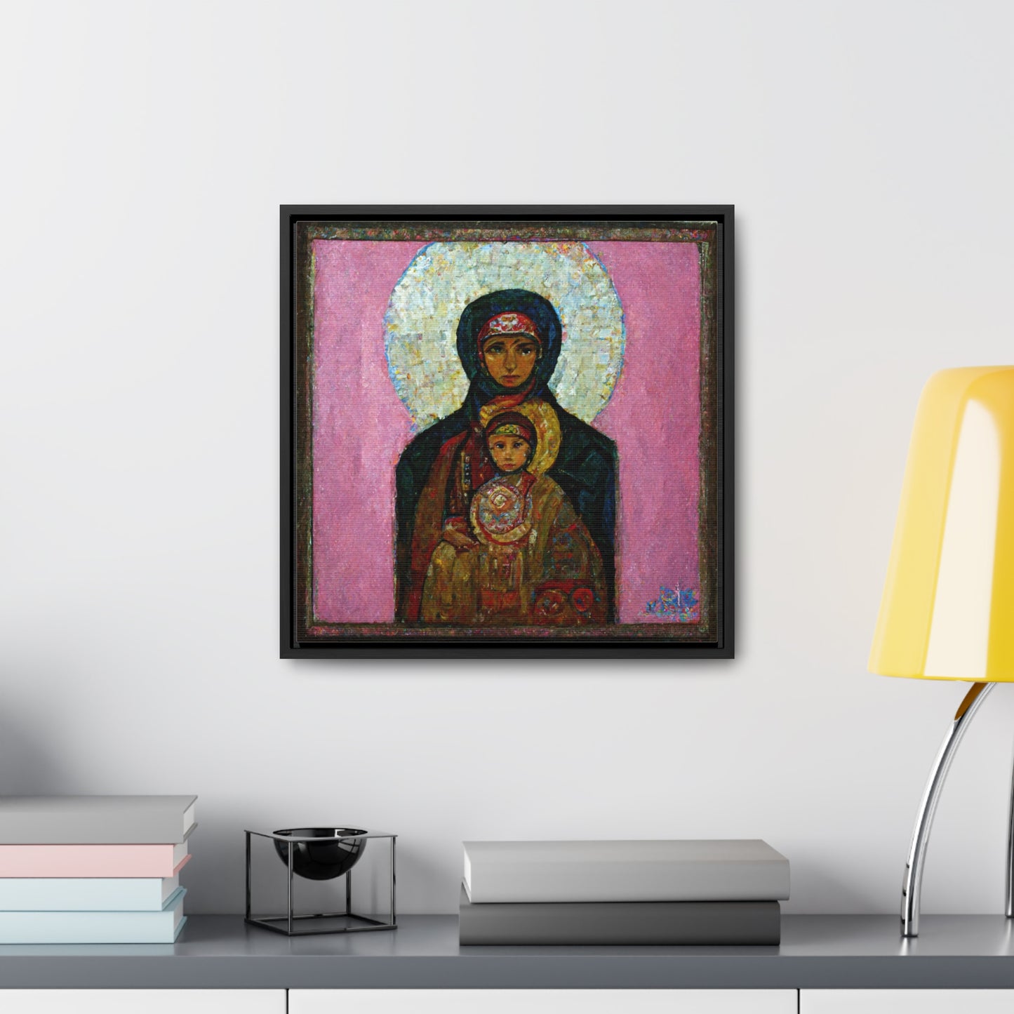 Mary and the Child 26, Valentinii, Gallery Canvas Wraps, Square Frame