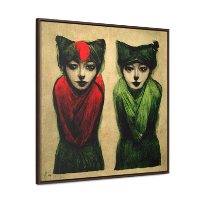 Cat Woman 6, Valentinii, Gallery Canvas Wraps, Square Frame