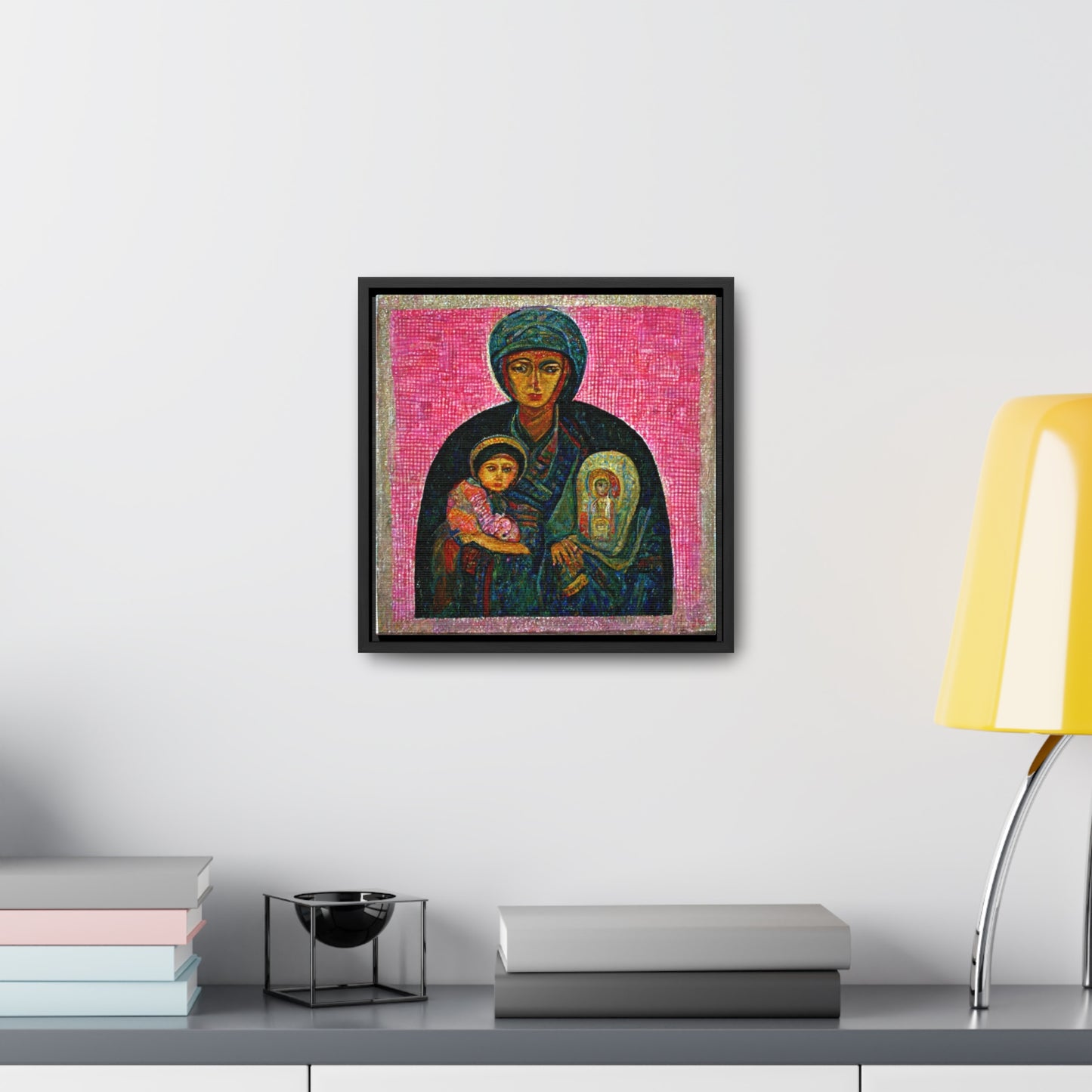 Mary and the Child 28, Valentinii, Gallery Canvas Wraps, Square Frame