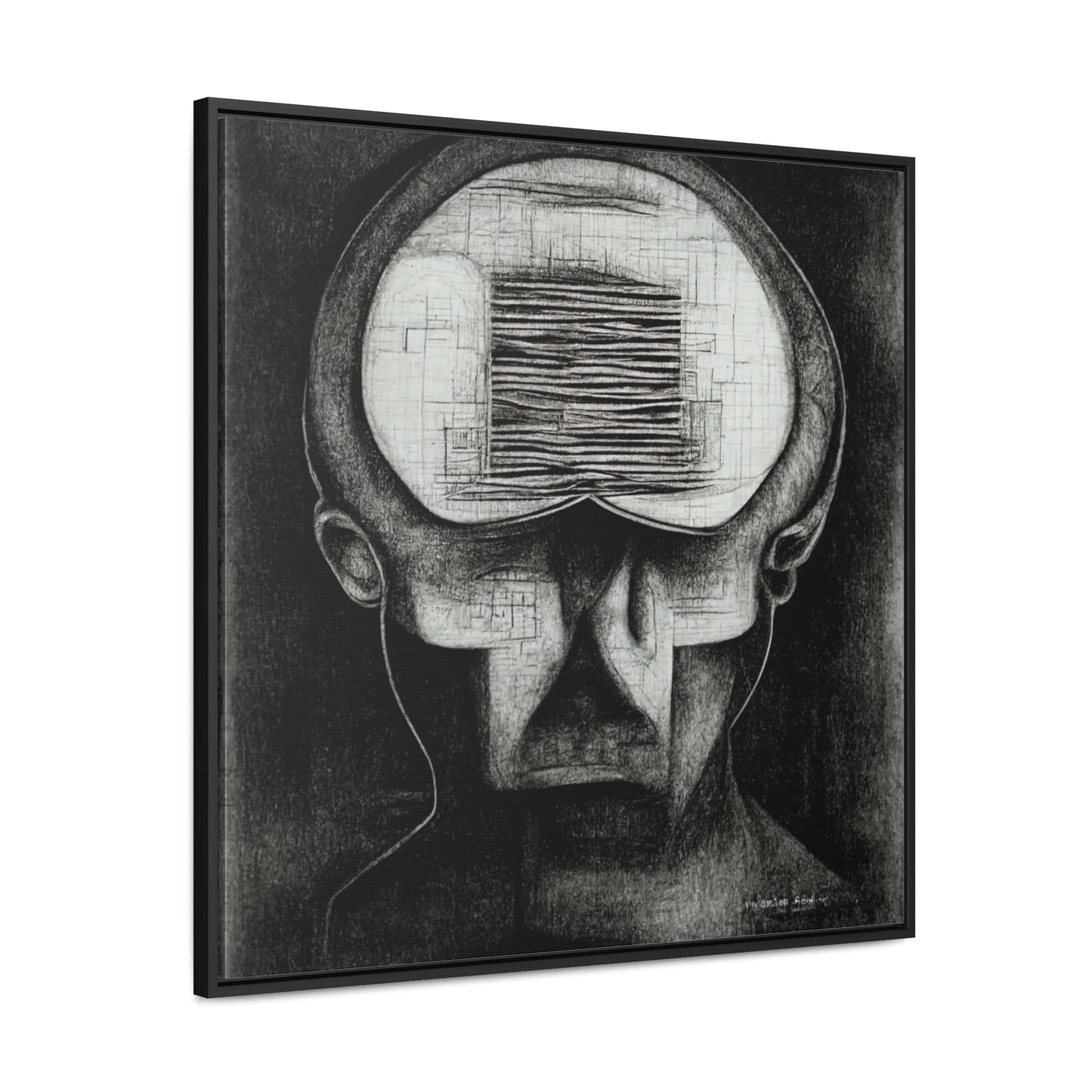 Brain 58, Valentinii, Gallery Canvas Wraps, Square Frame