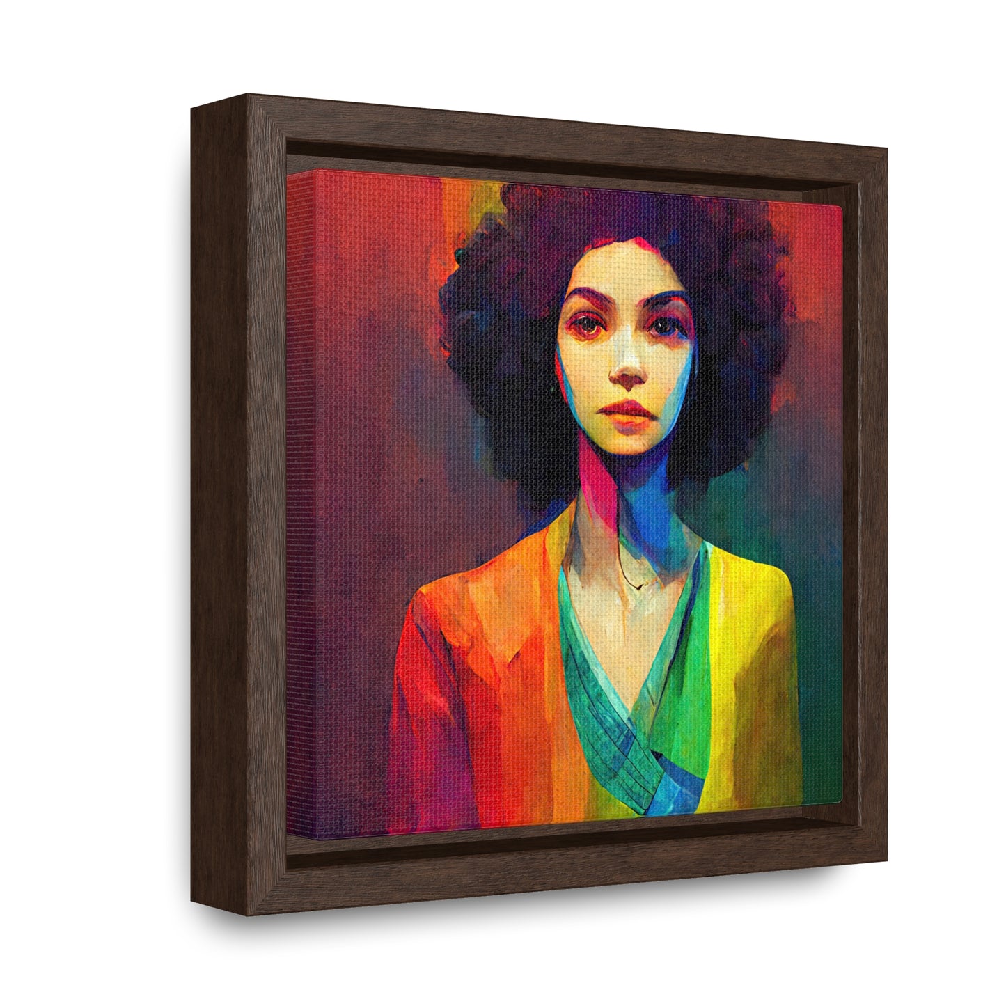 Lady's faces 20, Valentinii, Gallery Canvas Wraps, Square Frame