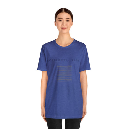 Horizontal Rain, Unisex Jersey Short Sleeve Tee