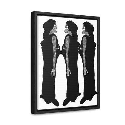 Three Women, Original Eduard Pavel, Gallery Canvas Wraps, Vertical Frame