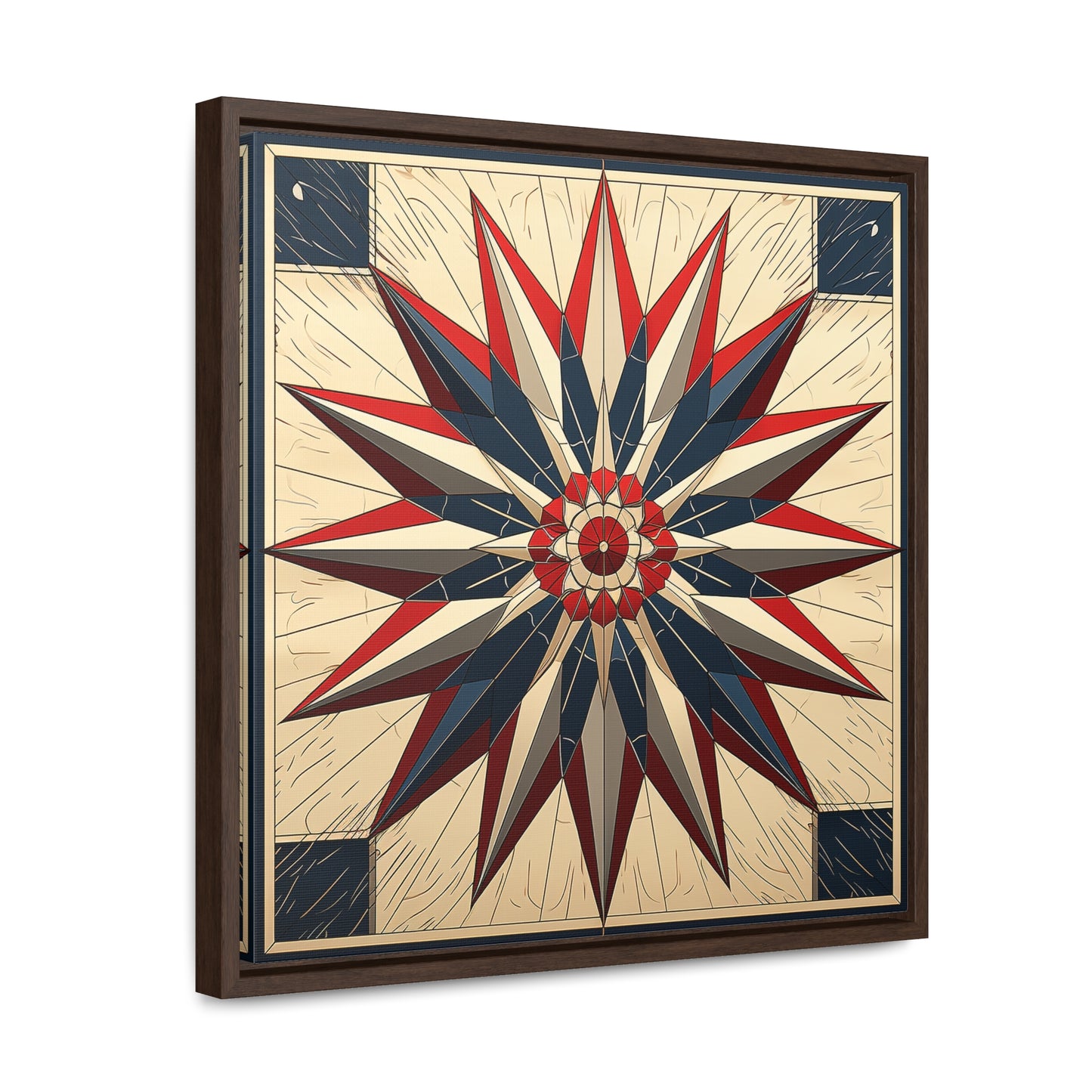 Flag 14, Gallery Canvas Wraps, Square Frame