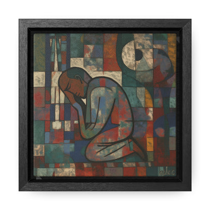 Sad Man 9, Gallery Canvas Wraps, Square Frame