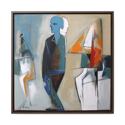 Sad Man 27, Valentinii, Gallery Canvas Wraps, Square Frame