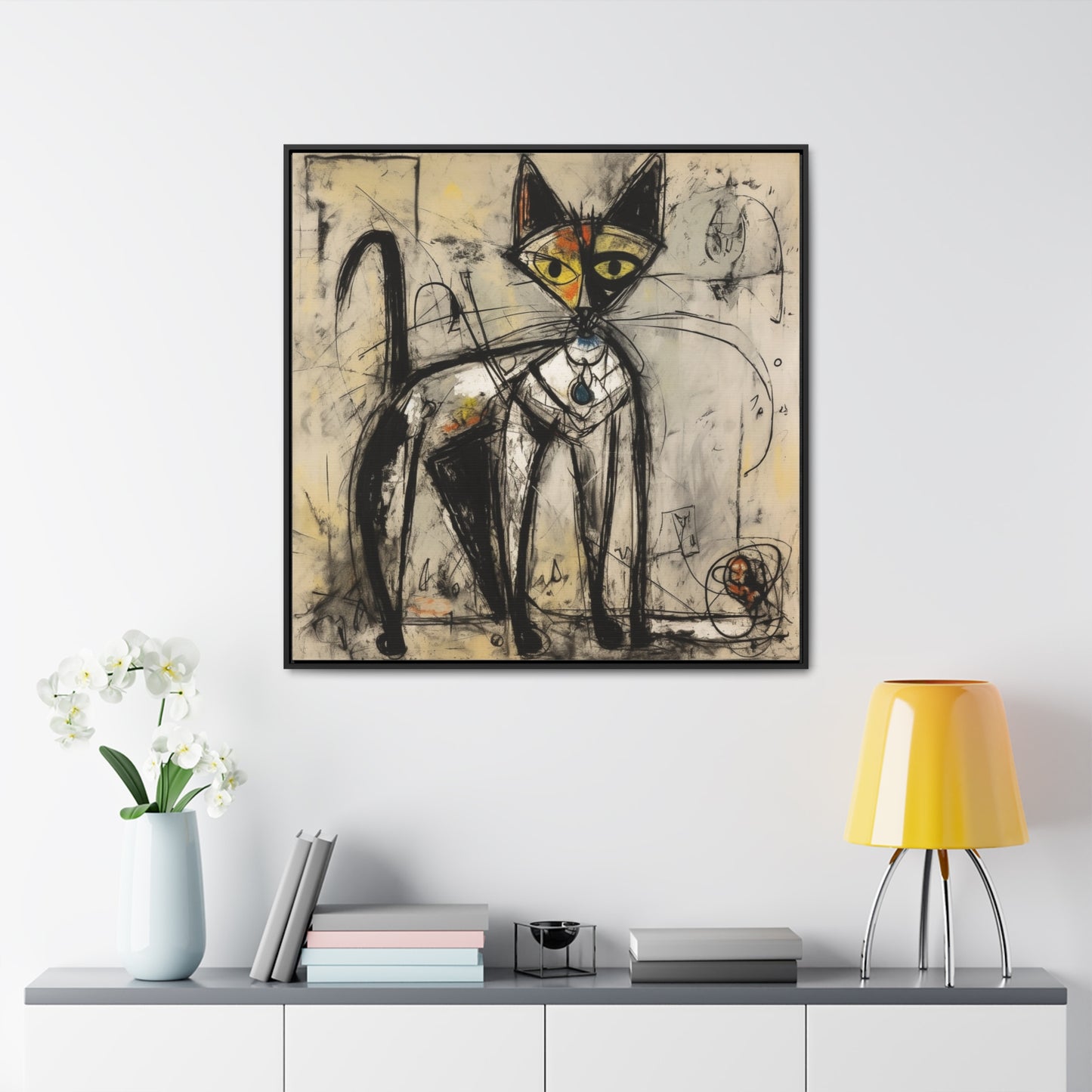 Cat 51, Gallery Canvas Wraps, Square Frame