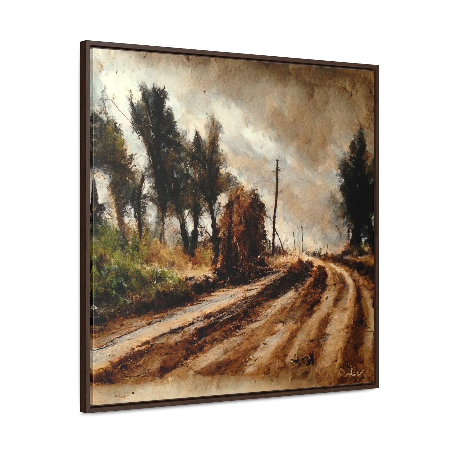 To the Rainy Land 10, Valentinii, Gallery Canvas Wraps, Square Frame