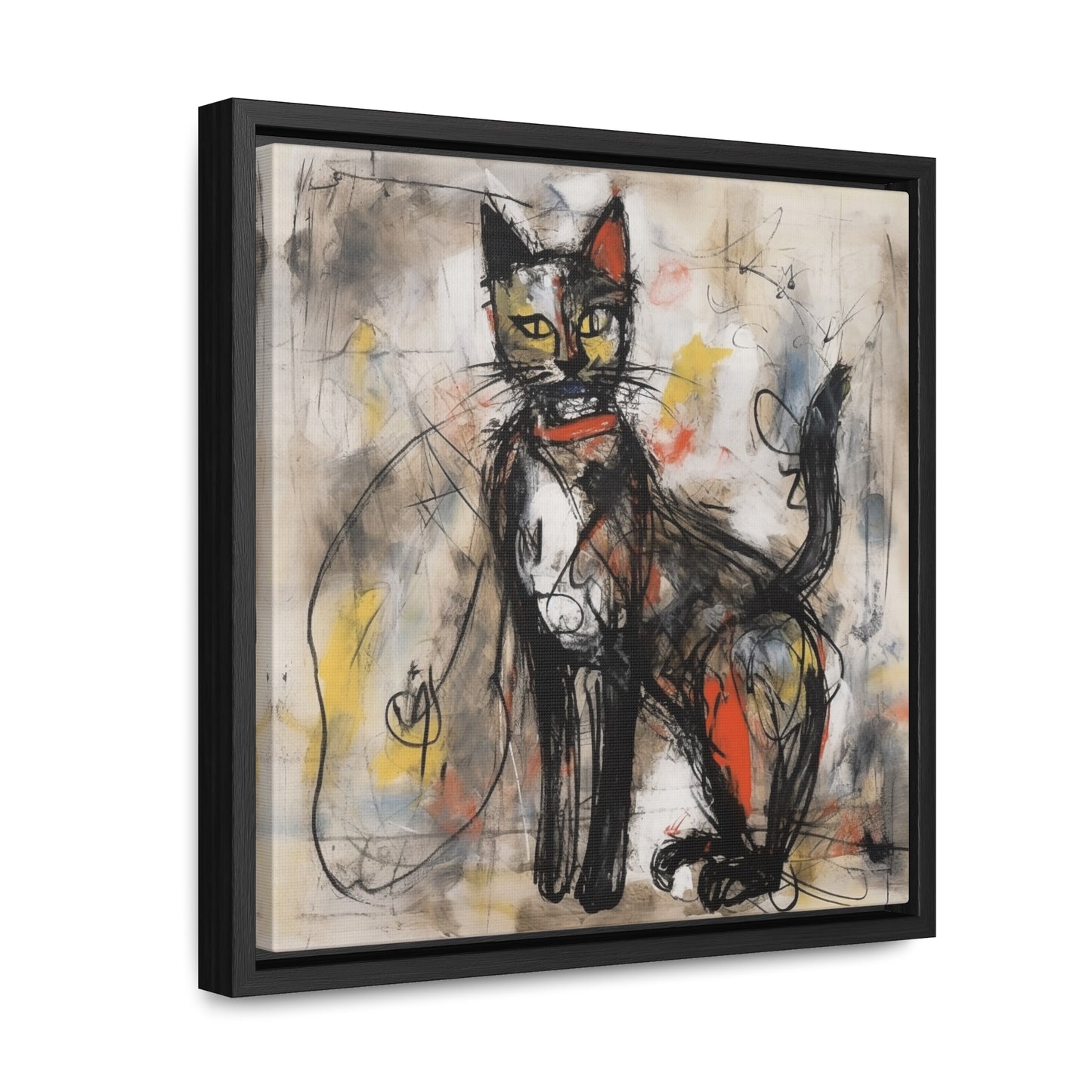 Cat 60, Gallery Canvas Wraps, Square Frame