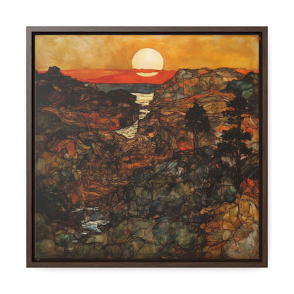 Land of the Sun 47, Valentinii, Gallery Canvas Wraps, Square Frame