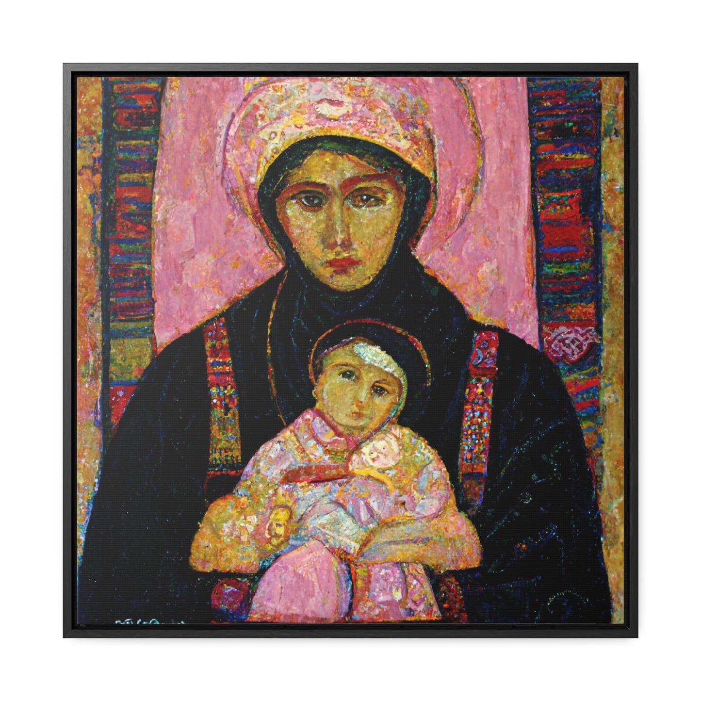 Mary and the Child 29, Valentinii, Gallery Canvas Wraps, Square Frame