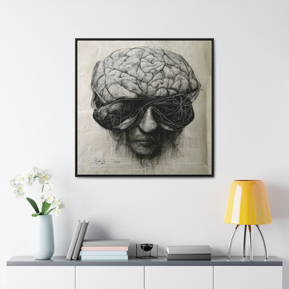 Brain 44, Valentinii, Gallery Canvas Wraps, Square Frame