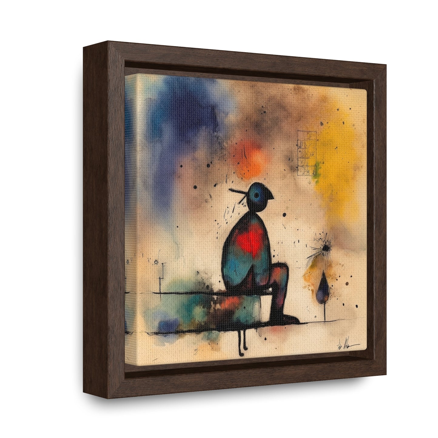 Sad Man 4, Valentinii, Gallery Canvas Wraps, Square Frame