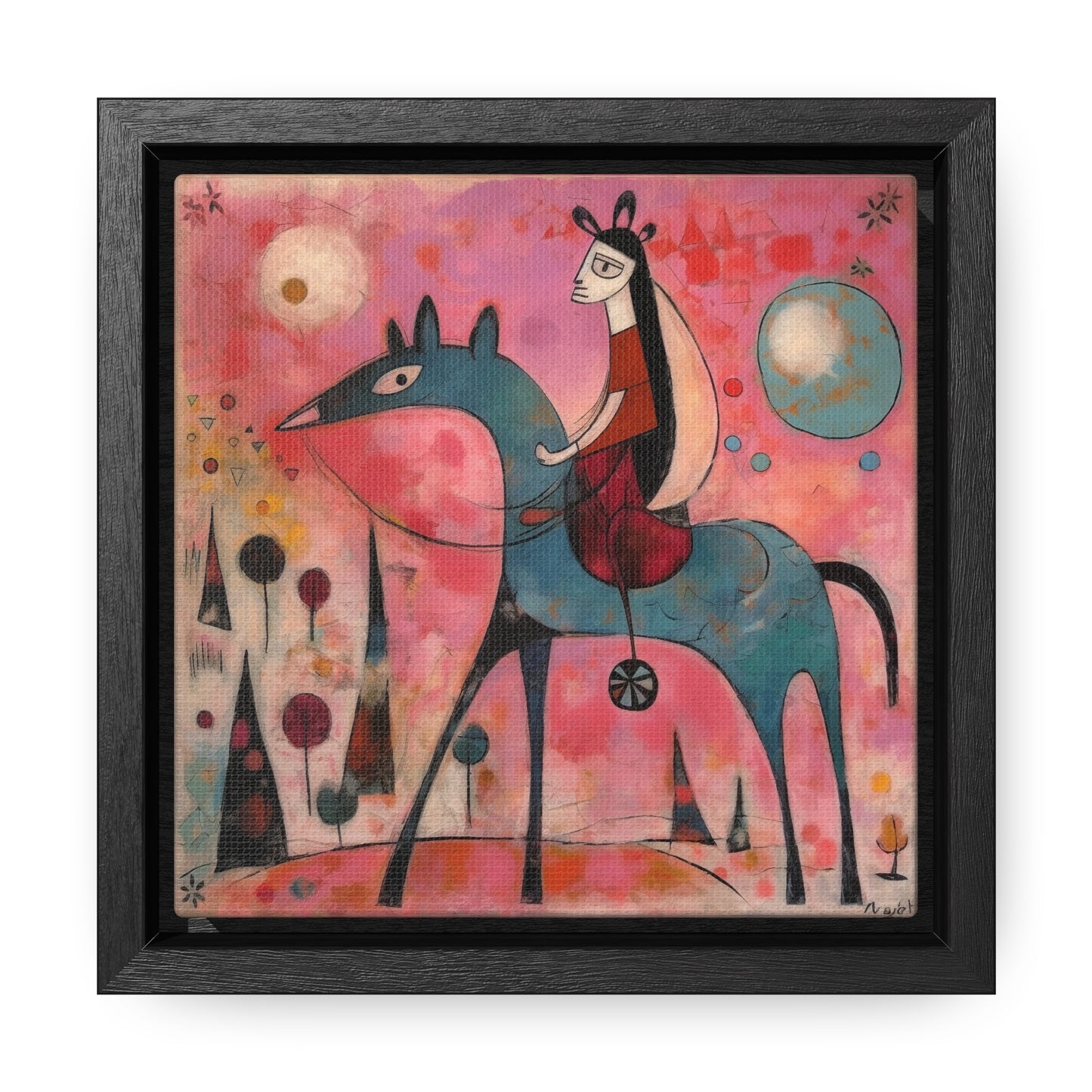 The Dreams of the Child 45, Gallery Canvas Wraps, Square Frame