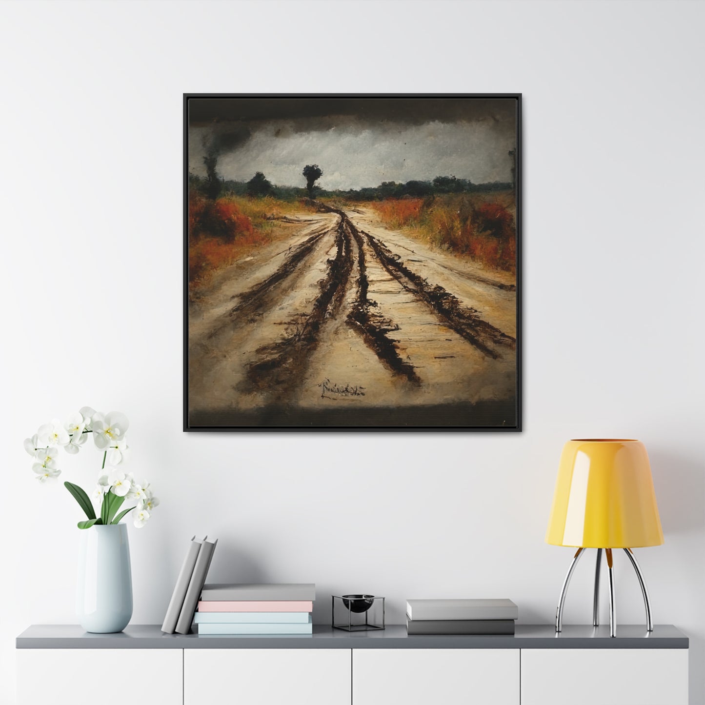 To the Rainy Land 9, Valentinii, Gallery Canvas Wraps, Square Frame