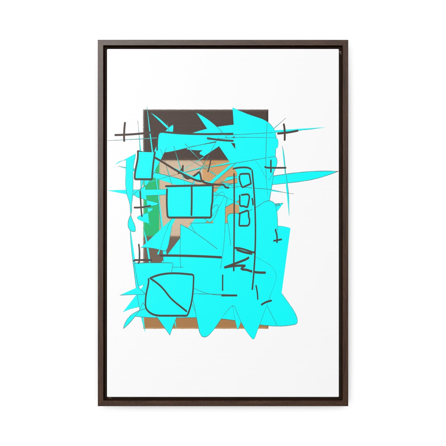 Naive City, Gallery Canvas Wraps, Vertical Frame