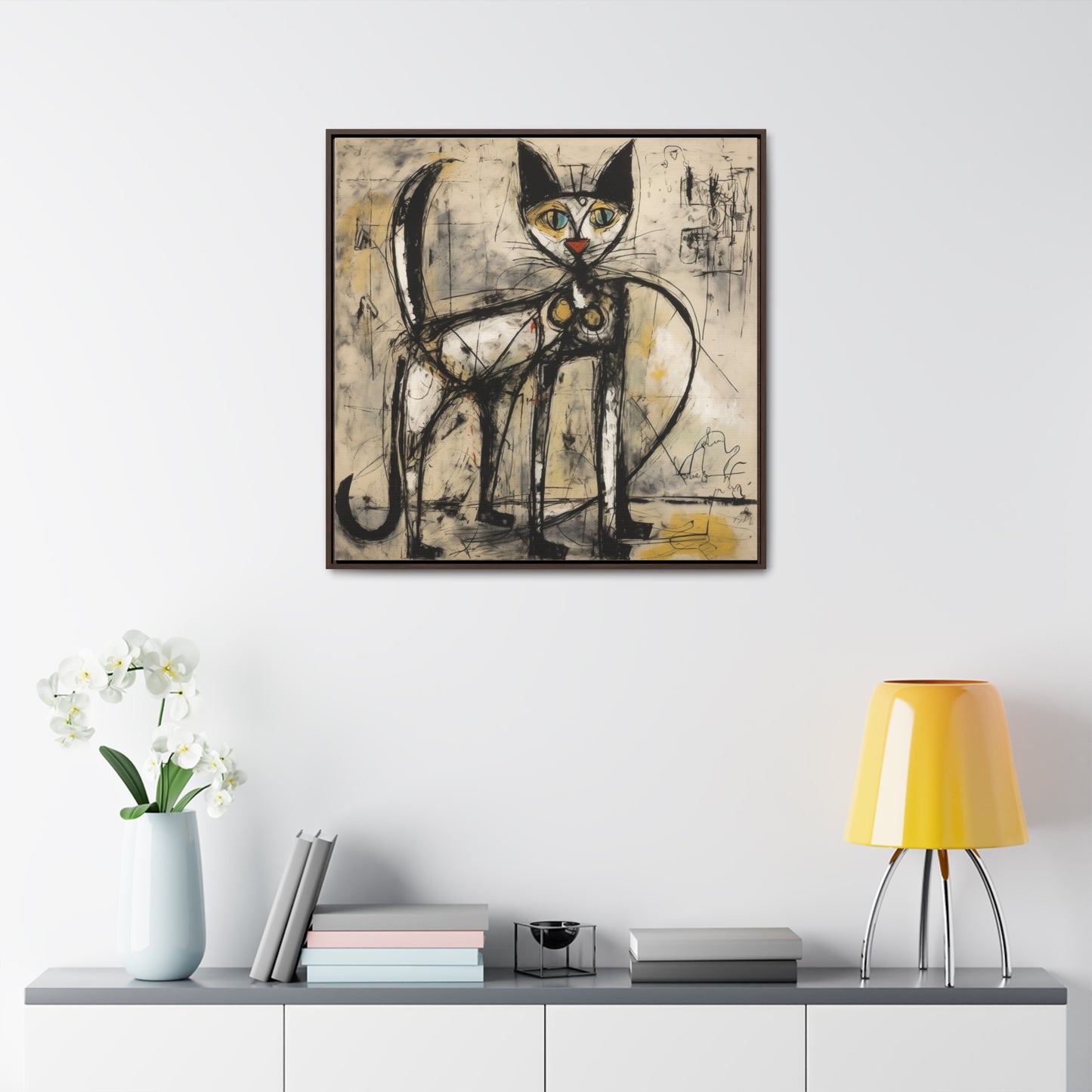 Cat 47, Gallery Canvas Wraps, Square Frame