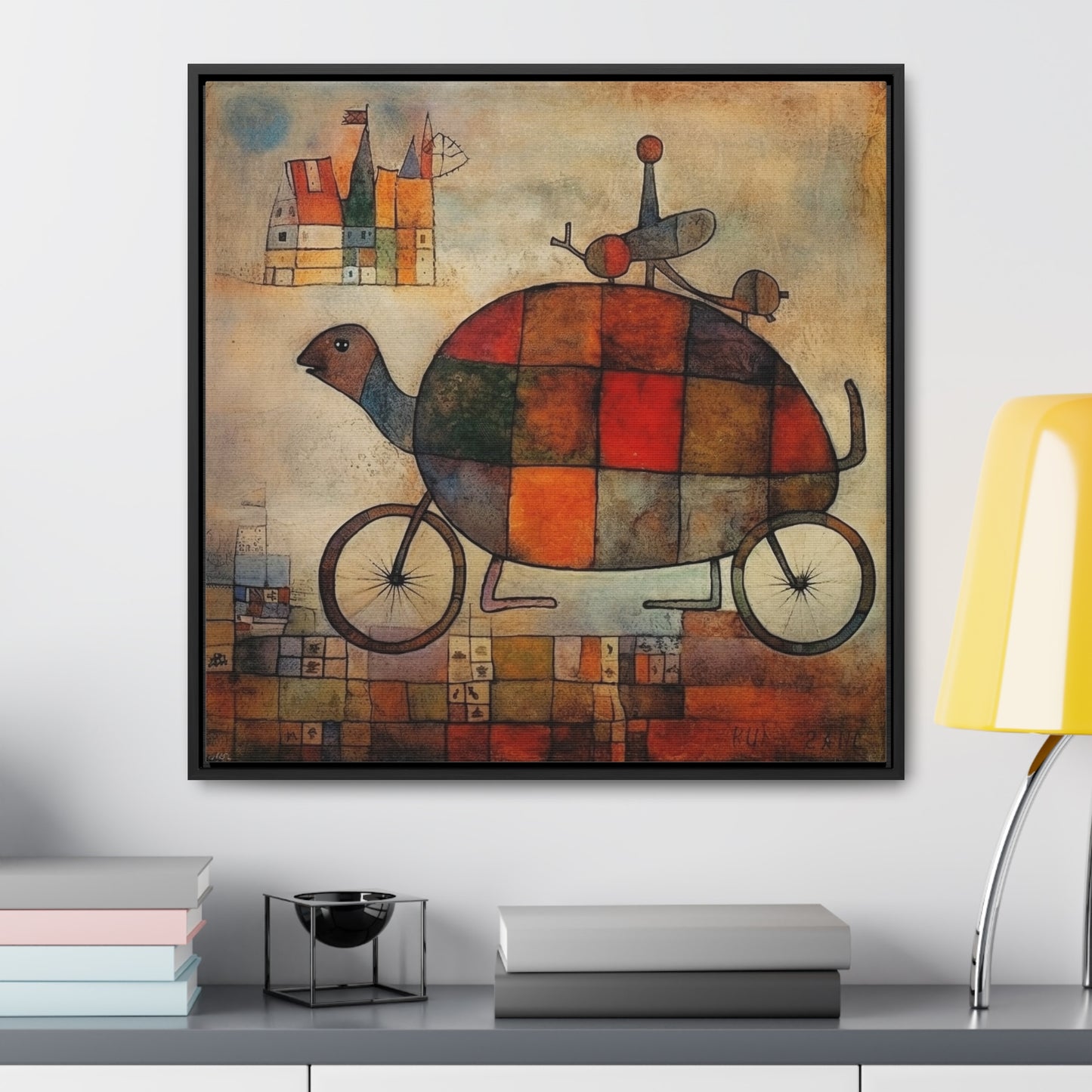 Turtle, Gallery Canvas Wraps, Square Frame
