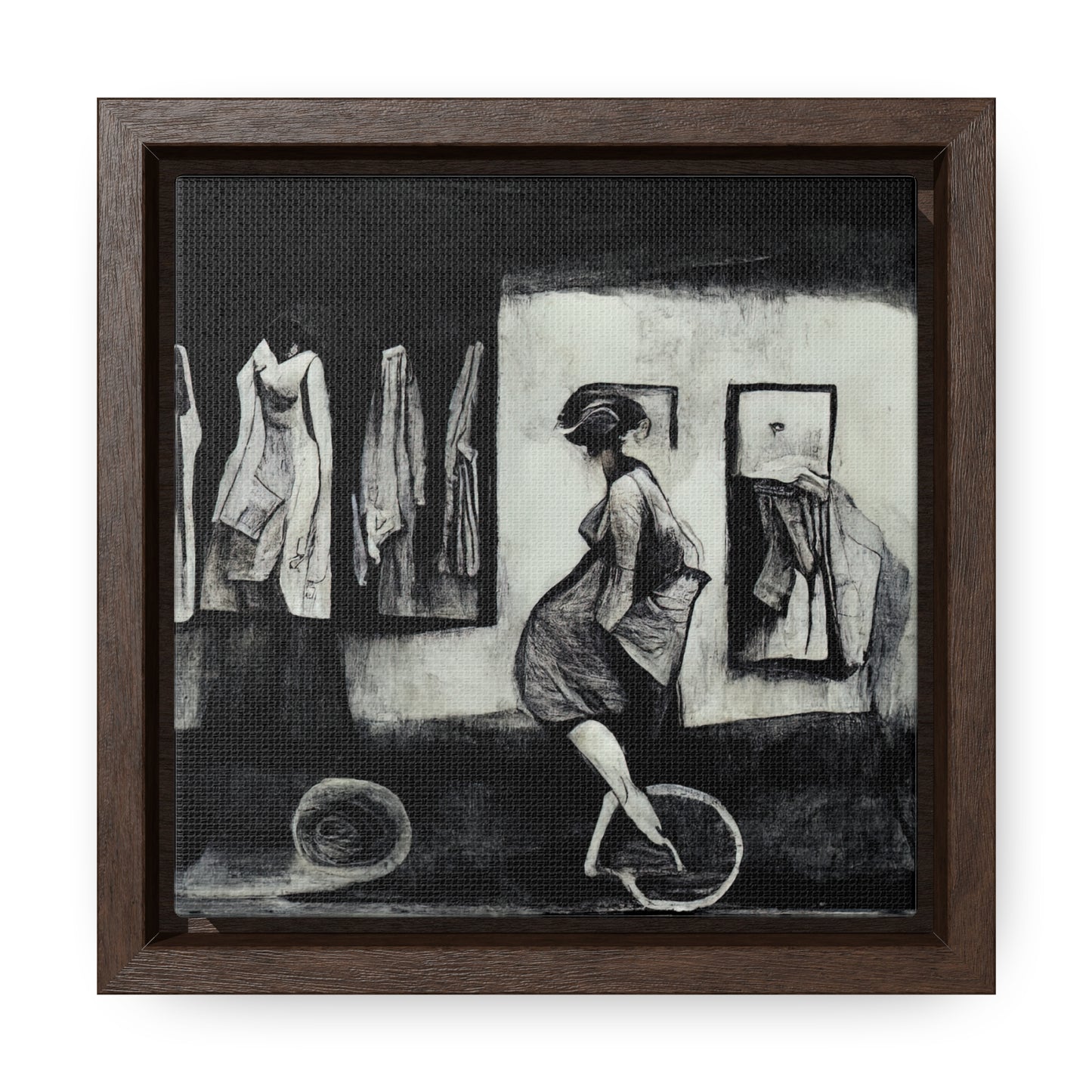 Domestic Memories 43, Valentinii, Gallery Canvas Wraps, Square Frame