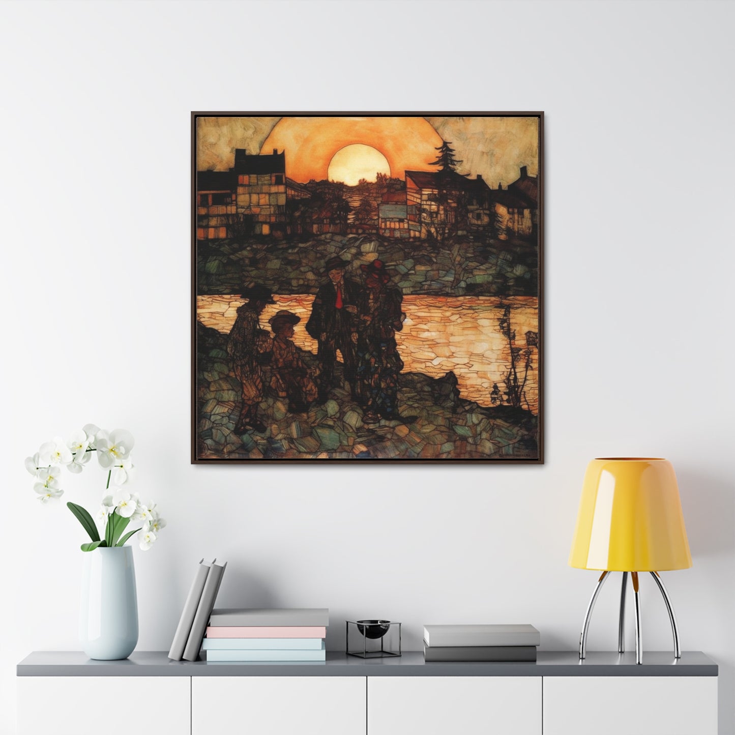 Land of the Sun 47, Valentinii, Gallery Canvas Wraps, Square Frame