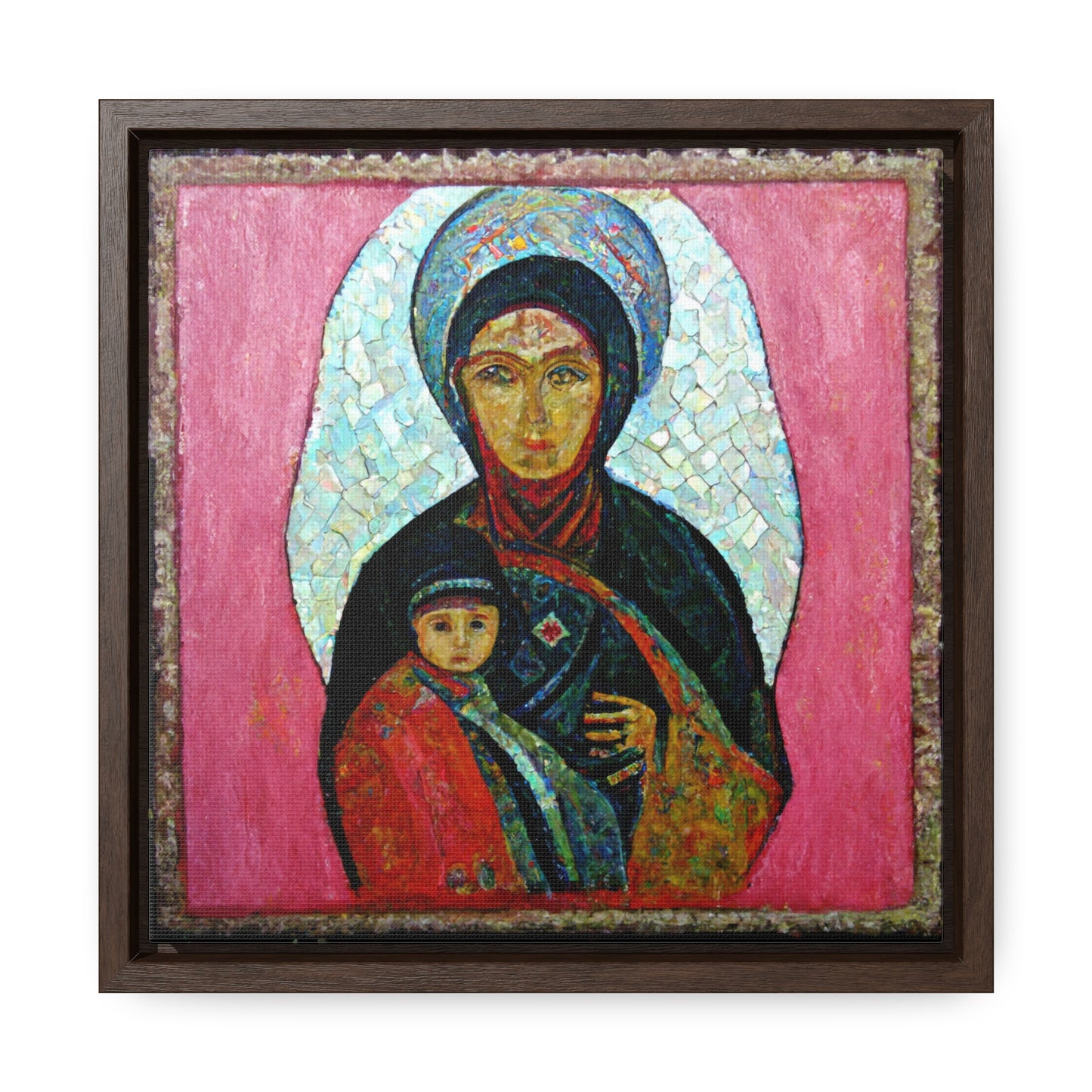 Mary and the Child 22, Valentinii, Gallery Canvas Wraps, Square Frame