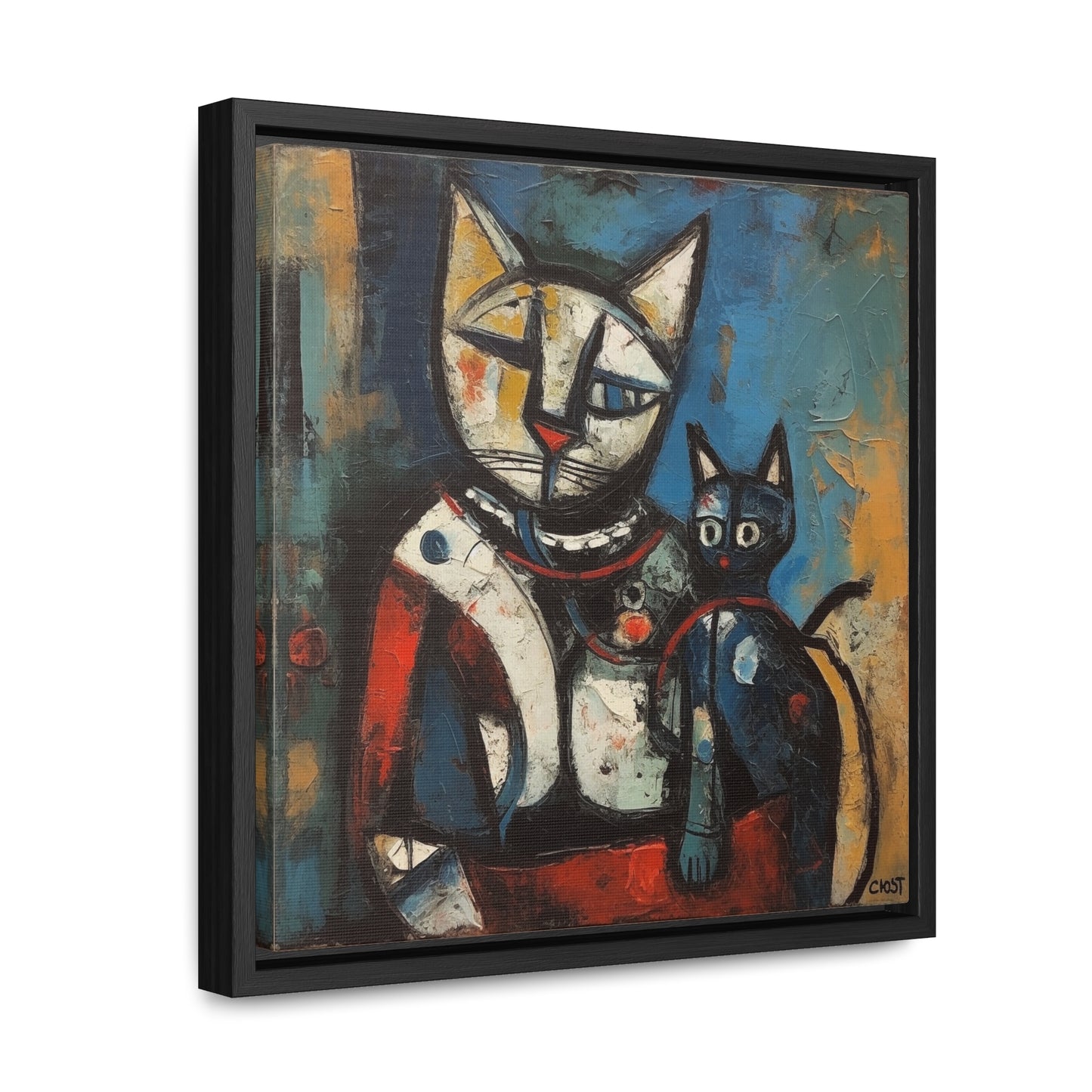 Cat 83, Gallery Canvas Wraps, Square Frame