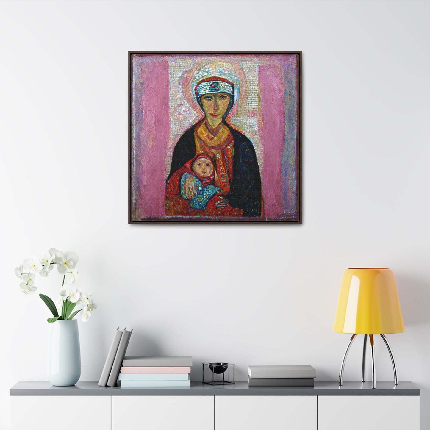 Mary and the Child 23, Valentinii, Gallery Canvas Wraps, Square Frame