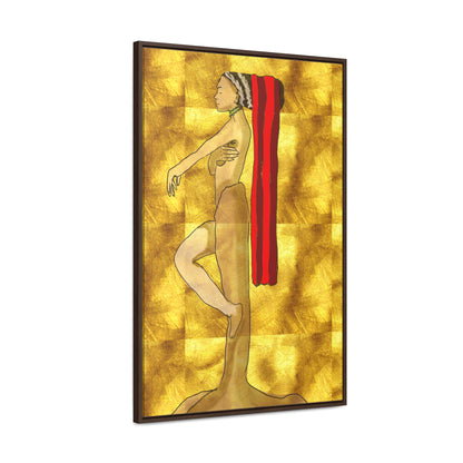 Woman in Gold, Original Eduard Pavel, Gallery Canvas Wraps, Vertical Frame