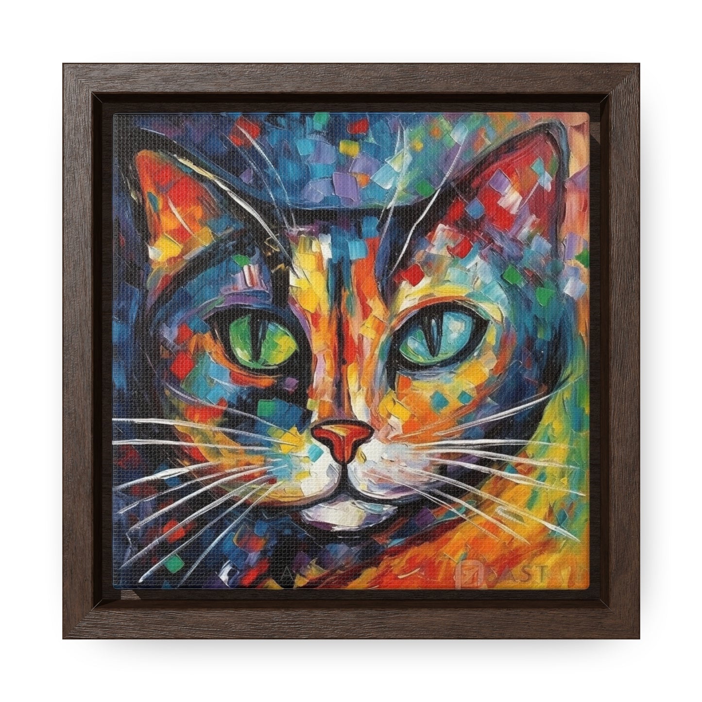 Cat 132, Gallery Canvas Wraps, Square Frame