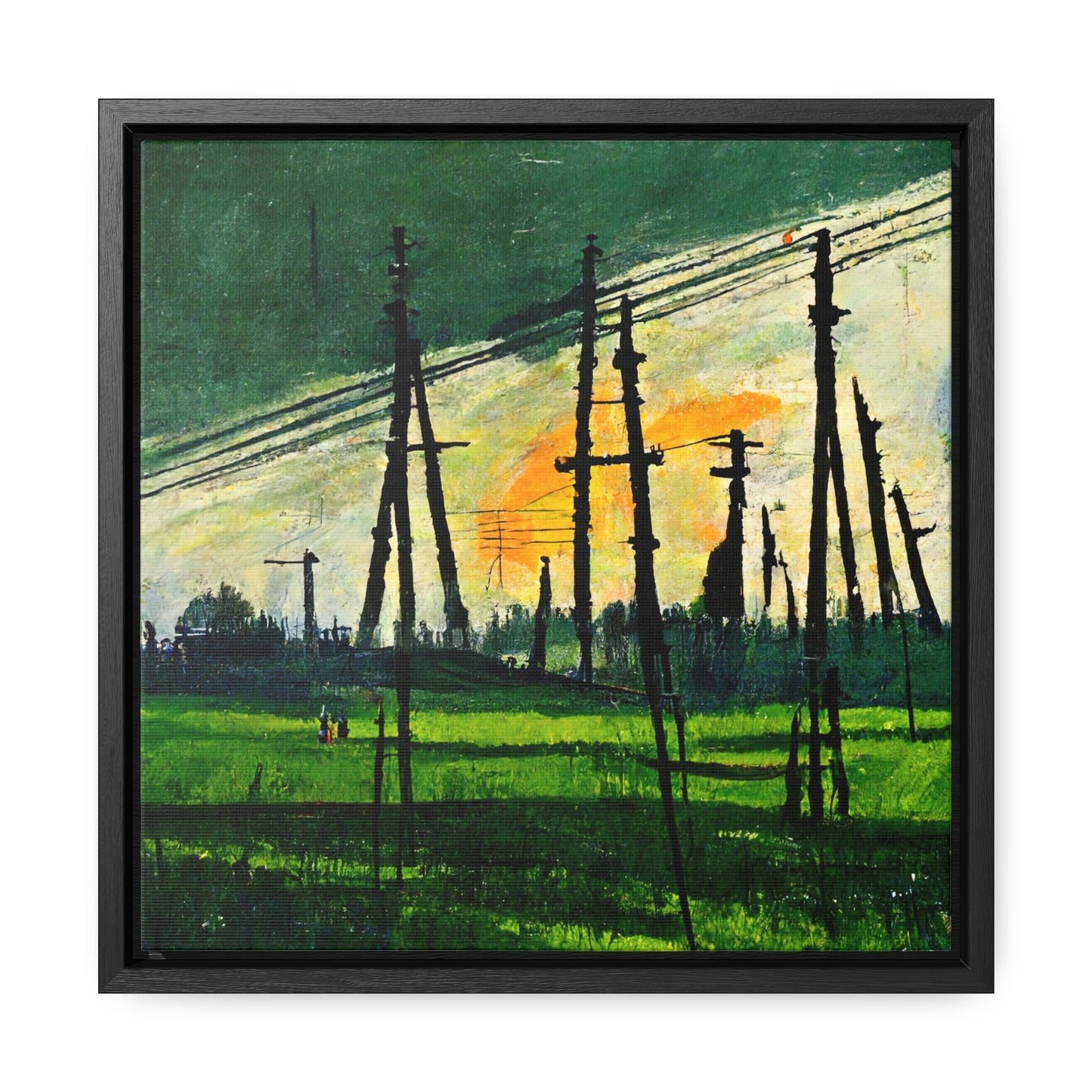 Land of the Sun 36, Valentinii, Gallery Canvas Wraps, Square Frame