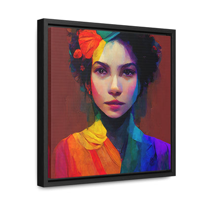 Lady's faces 15, Valentinii, Gallery Canvas Wraps, Square Frame