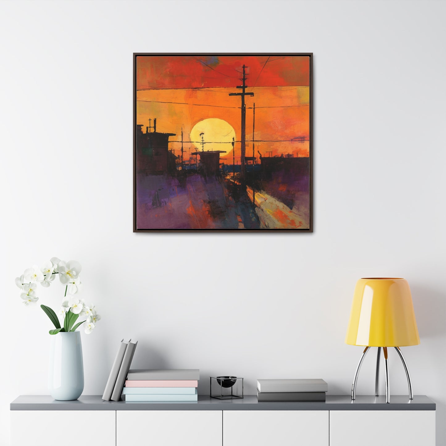 Land of the Sun 66, Valentinii, Gallery Canvas Wraps, Square Frame