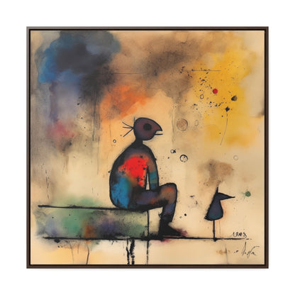 Sad Man 2, Valentinii, Gallery Canvas Wraps, Square Frame