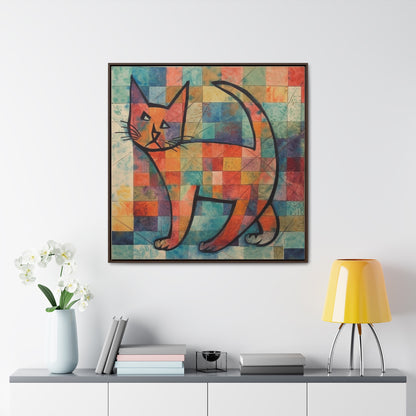 Cat 25, Gallery Canvas Wraps, Square Frame