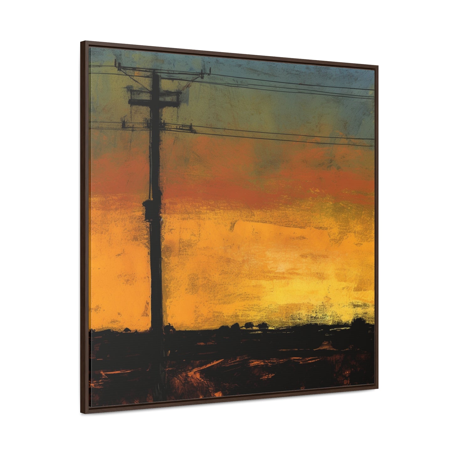 Land of the Sun 84, Valentinii, Gallery Canvas Wraps, Square Frame