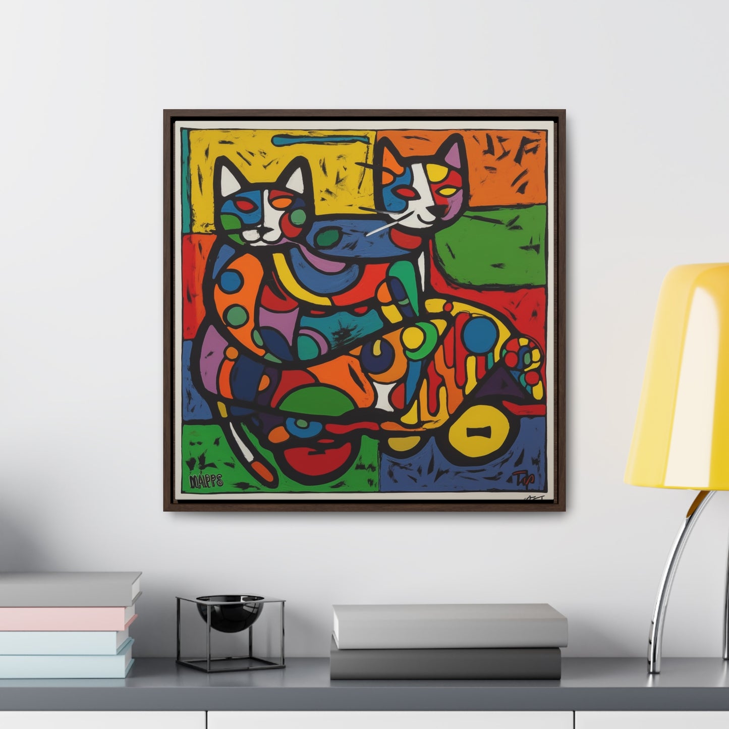 Cat 146, Gallery Canvas Wraps, Square Frame