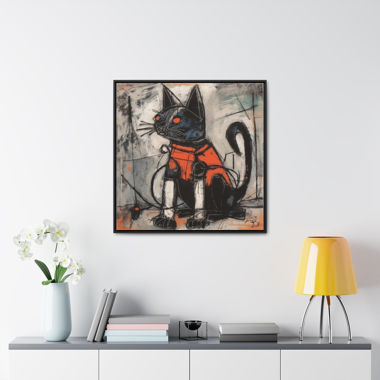 Cat 86, Gallery Canvas Wraps, Square Frame