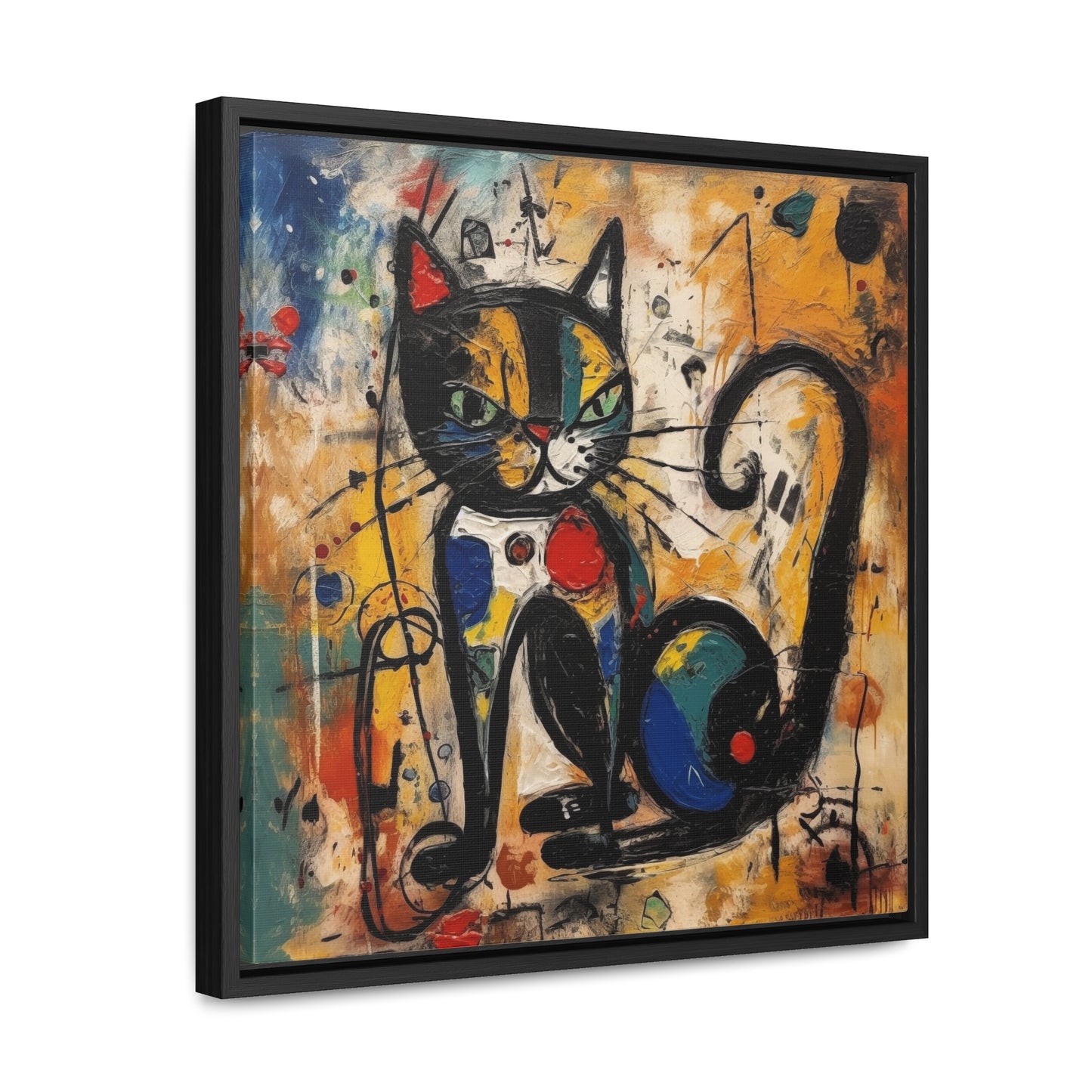 Cat 102, Gallery Canvas Wraps, Square Frame