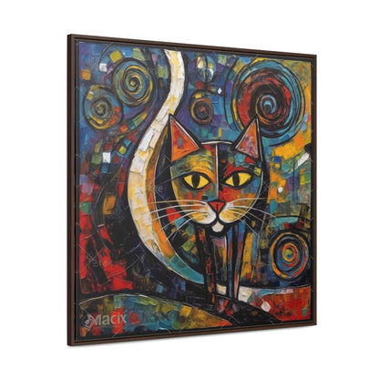 Cat 119, Gallery Canvas Wraps, Square Frame