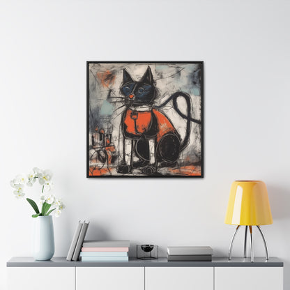 Cat 35, Gallery Canvas Wraps, Square Frame