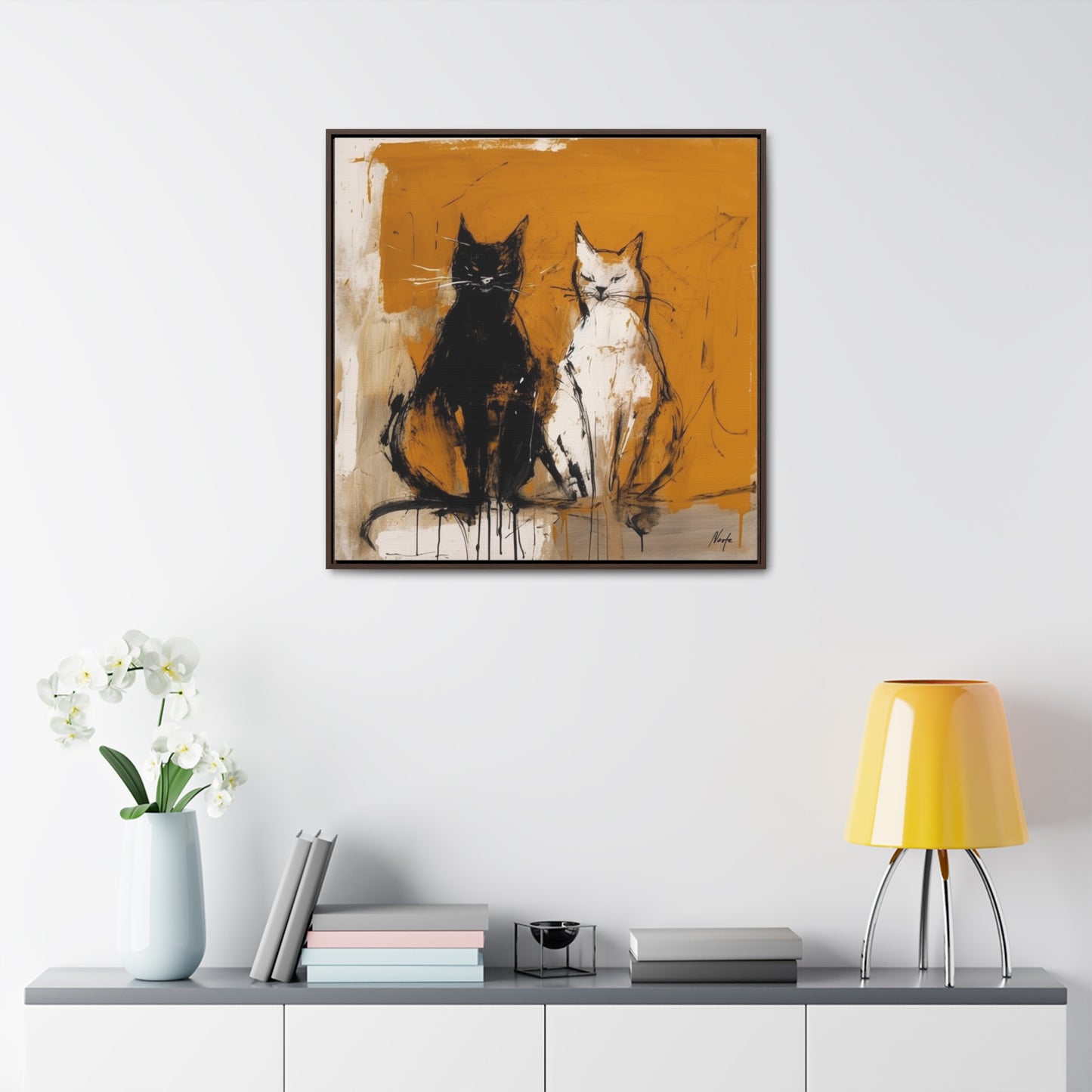 Cat 17, Gallery Canvas Wraps, Square Frame