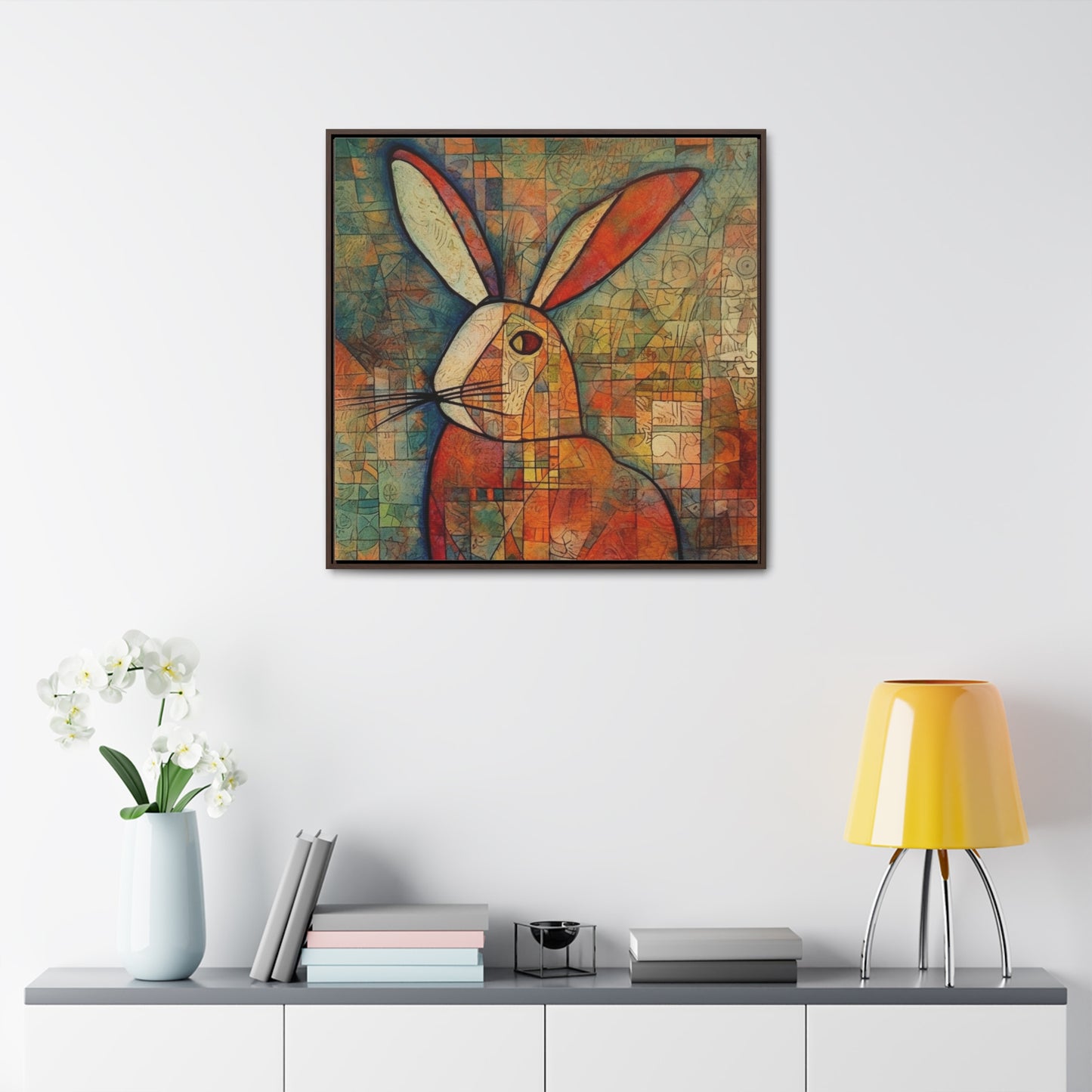 Rabbit 5, Gallery Canvas Wraps, Square Frame