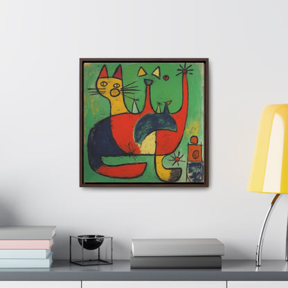 Cat 133, Gallery Canvas Wraps, Square Frame