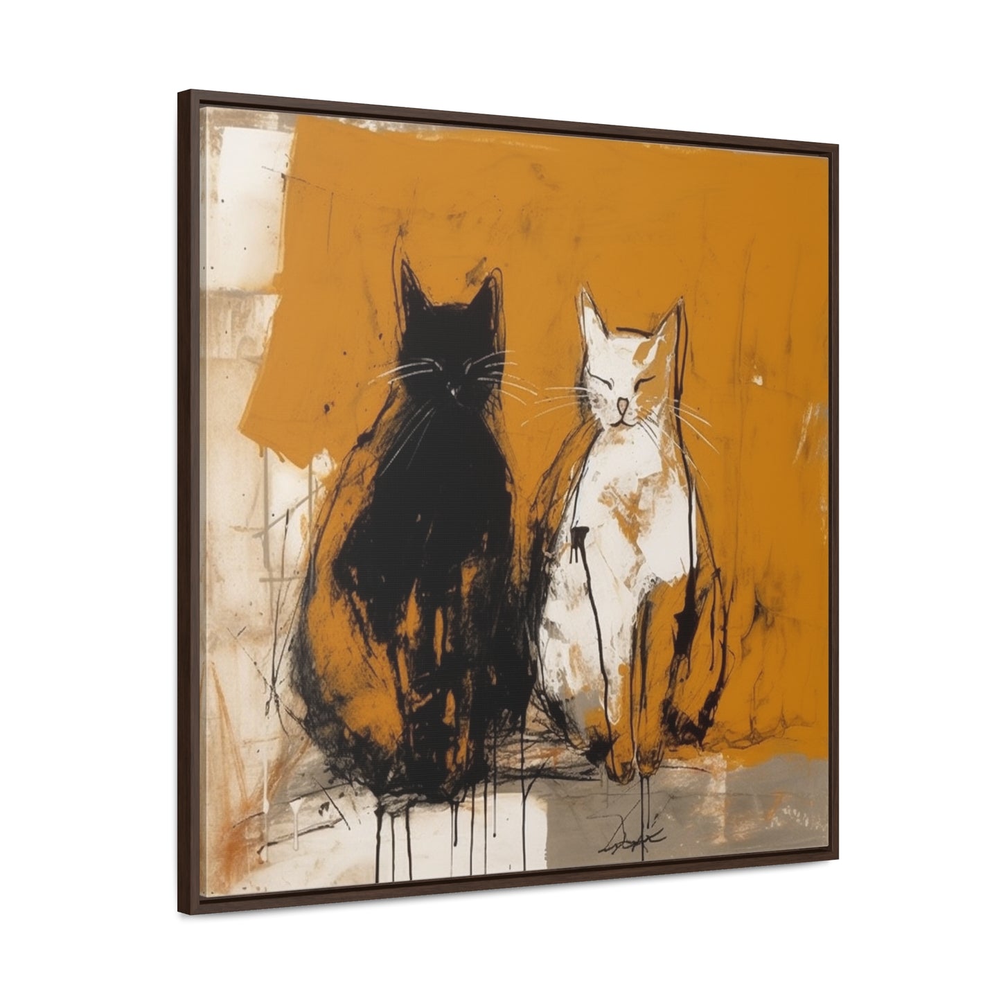 Cat 16, Gallery Canvas Wraps, Square Frame