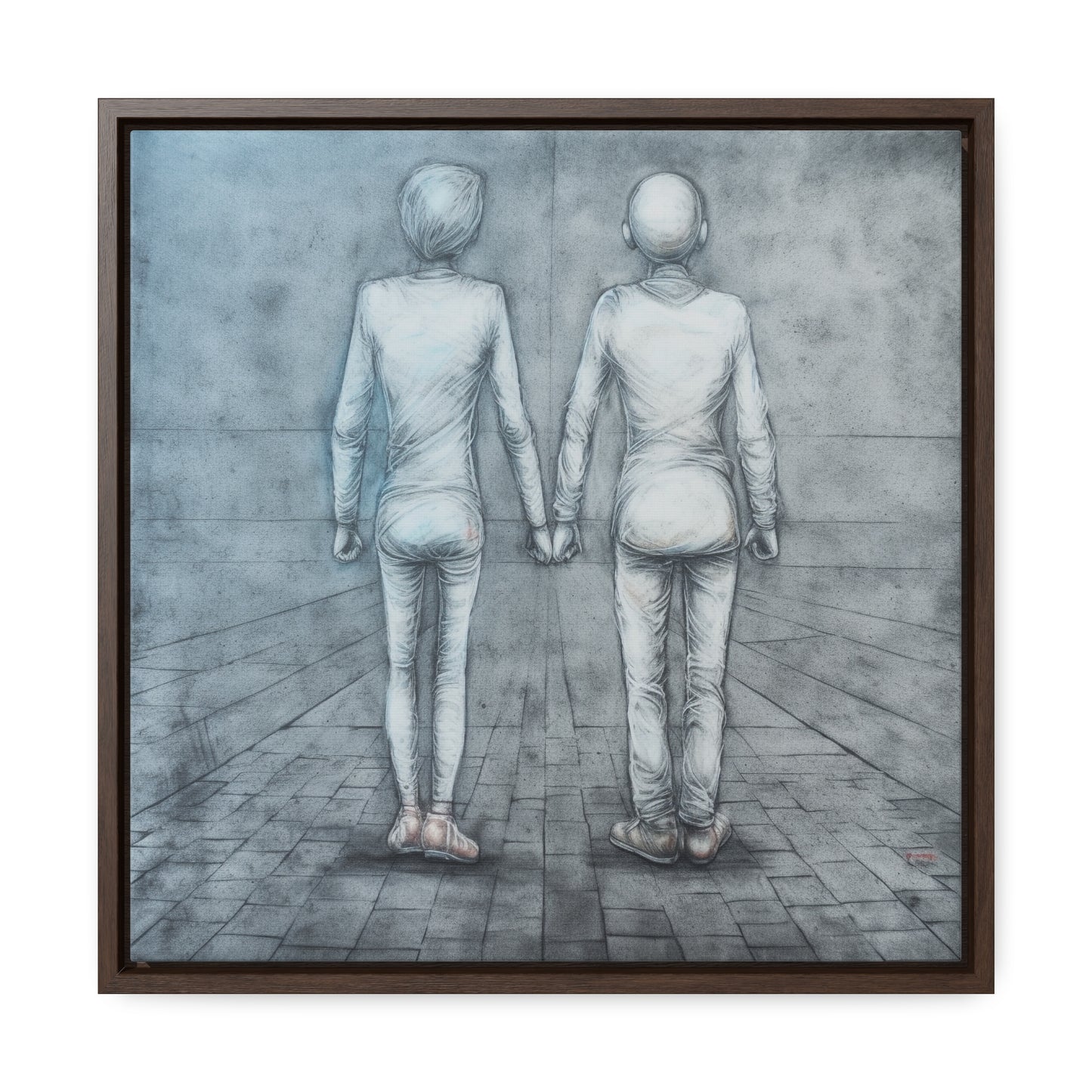 The Courage of Vulnerability 3, Valentinii, Gallery Canvas Wraps, Square Frame