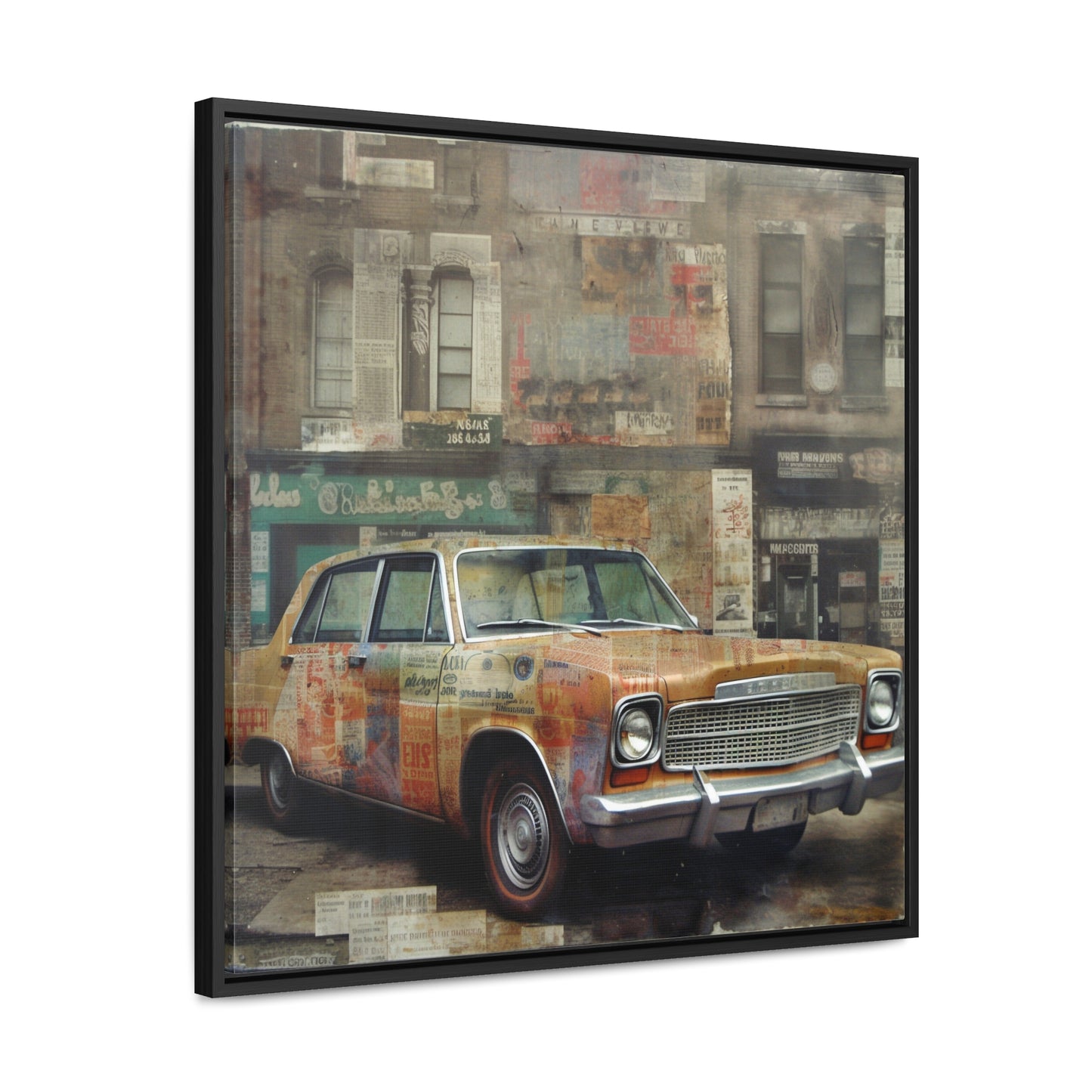 USA 6, Gallery Canvas Wraps, Square Frame