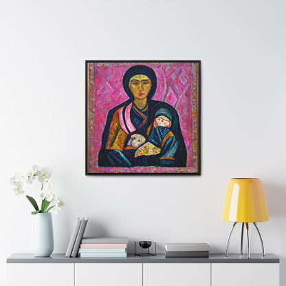 Mary and the Child 17, Valentinii, Gallery Canvas Wraps, Square Frame